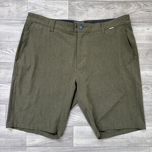Linksoul Boardwalker AC Golf Casual Shorts Olive Green sz 38
